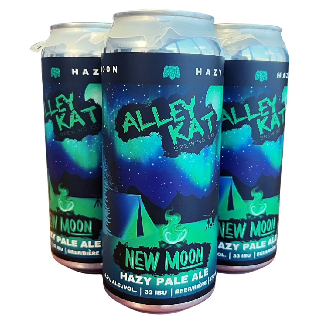 ALLEY KAT NEW MOON HAZY PALE ALE (1) ALLEY KAT NEW MOON HAZY PALE ALE