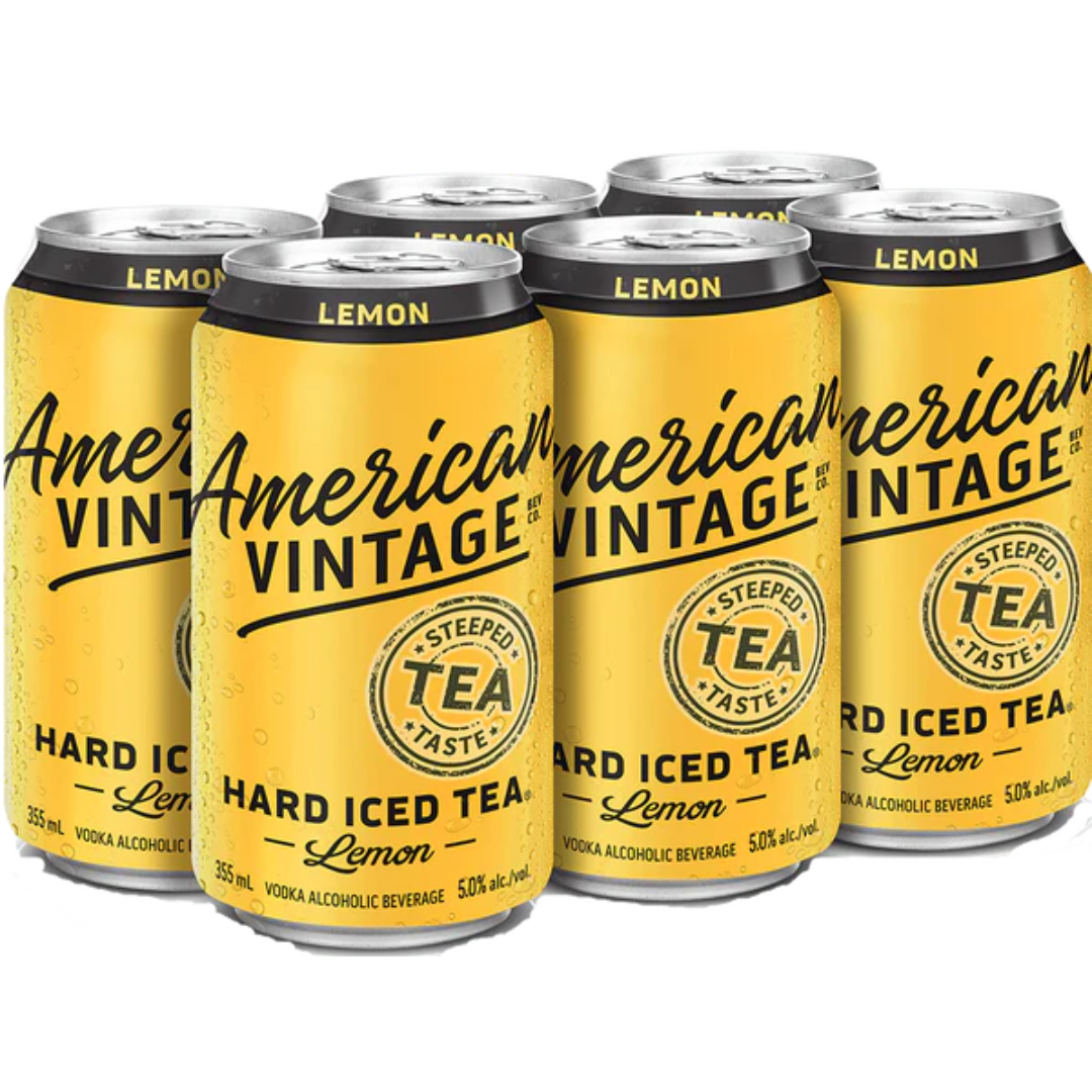 American Vintage Hard Iced Tea Lemon 6pk