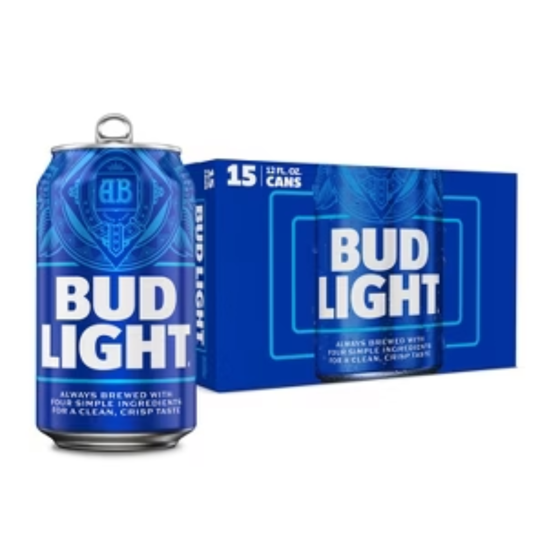 BUD LIGHT 15 CANS