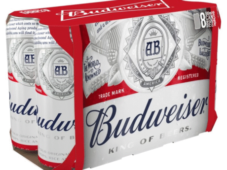 BUDWEISER 8 CANS