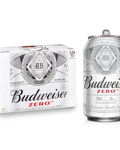 BUDWEISER ZERO 12 CANS