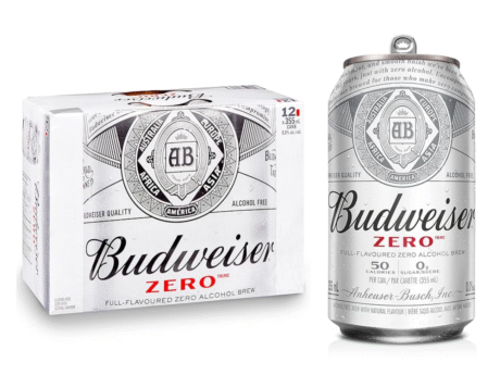 BUDWEISER ZERO 12 CANS