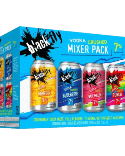 Black Fly Crushed Mixer Pack 12 Cans