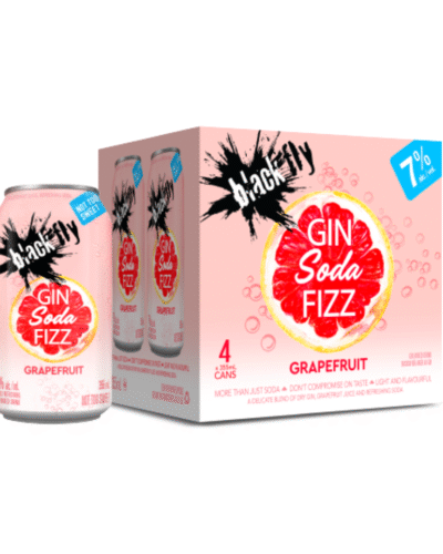 Black Fly Grapefruit Gin Soda Fizz 4 Pack
