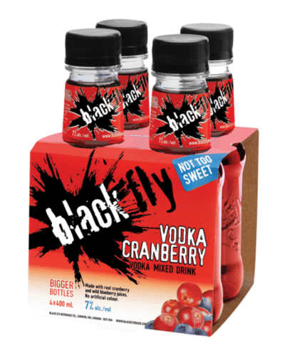 Black Fly Vodka Cranberry Mixed Drink 4 Pack