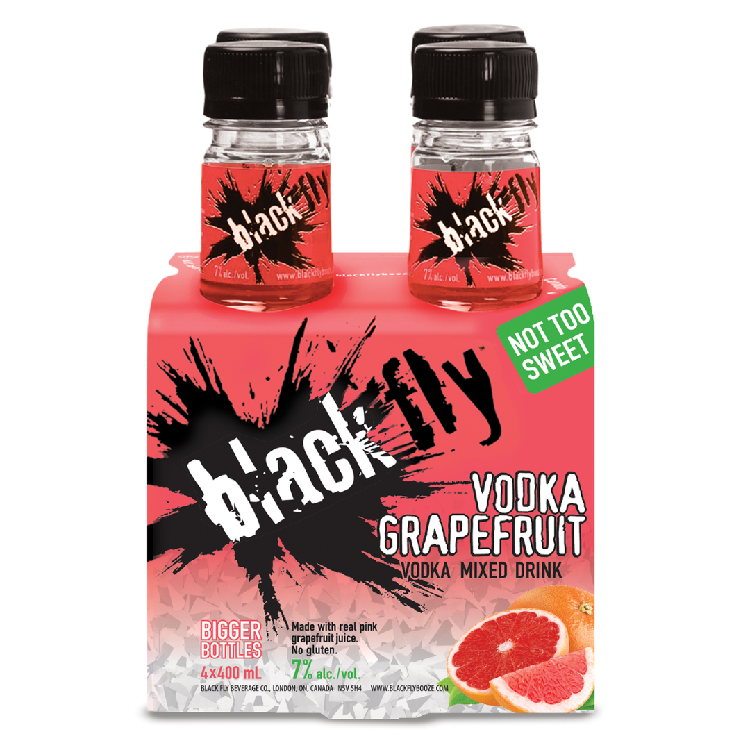 Black Fly Vodka Grapefruit 4 Pack