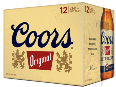 COORS ORIGINAL 12 BTLS