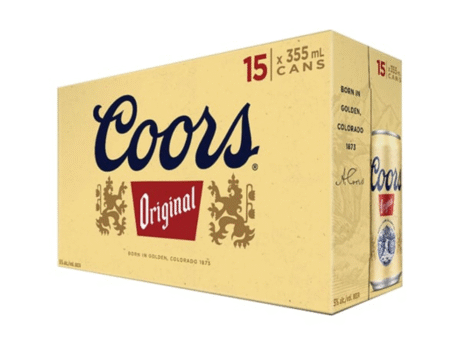 COORS ORIGINAL 15 CANS