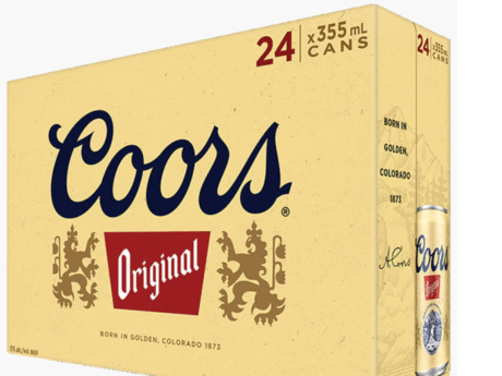 COORS ORIGINAL 24 CANS