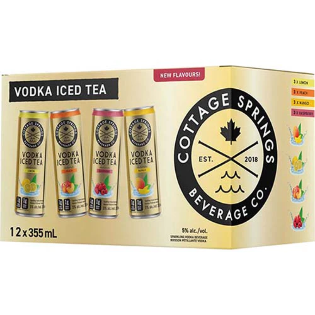 COTTAGE SPRINGS ICED TEA VARIETY 12 CAN