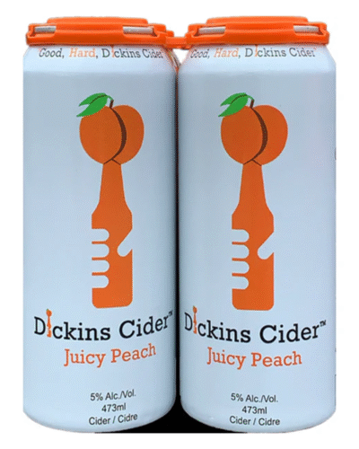 DICKINS CIDER JUICY PEACH (4 X473ML)