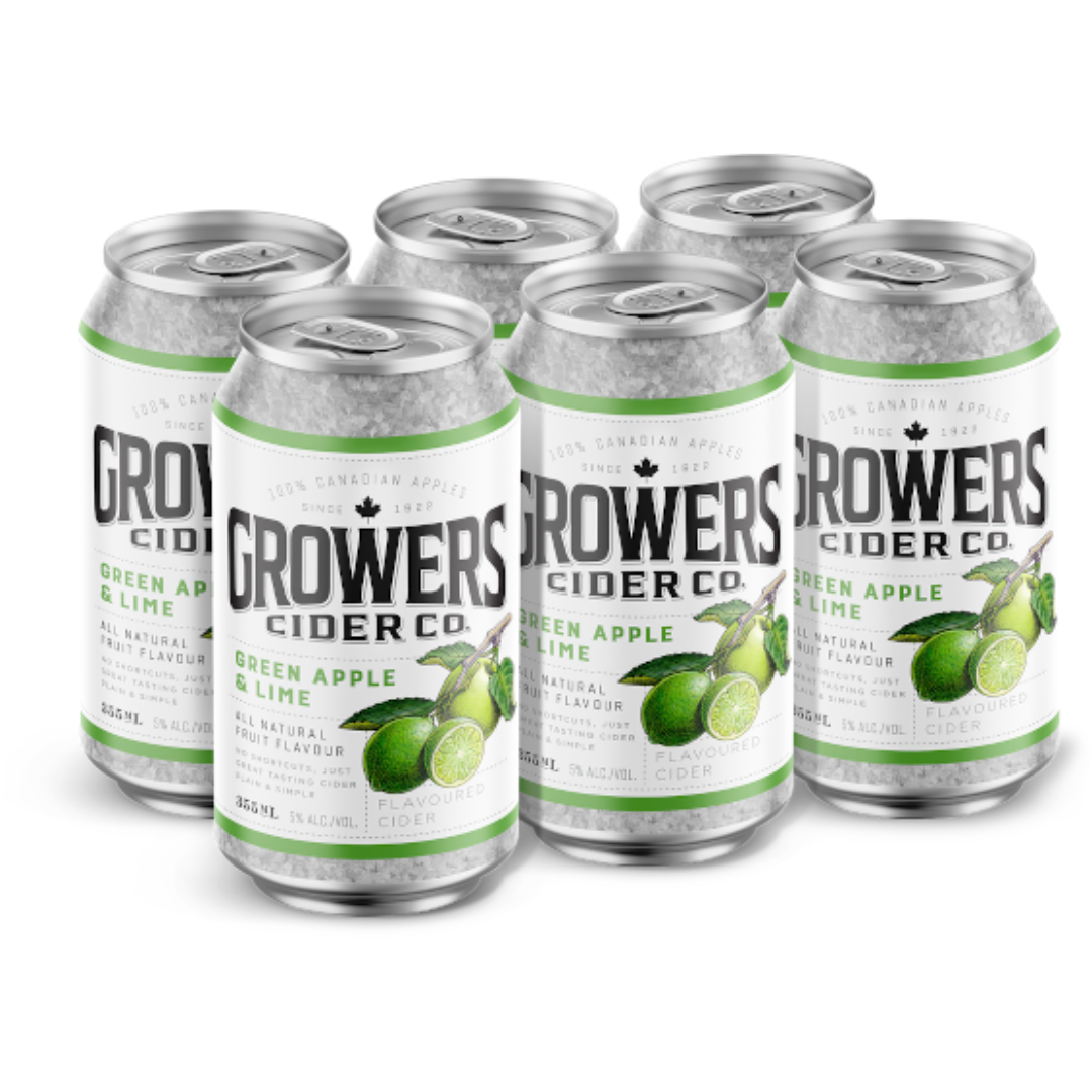 GROWERS APPLE LIME 6 CANS