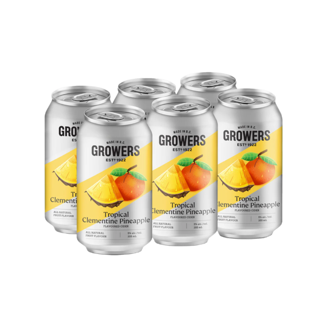 GROWERS CLEMENTINE PINEAPPLE 6 CANS