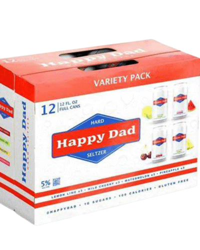Happy Dad Hard Seltzer Raspberry 12 Pack