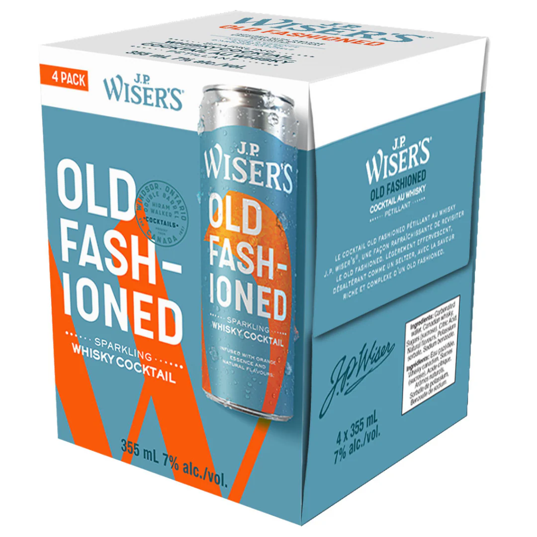 J.P.Wiser's Old Fashioned Sparkling RTD 4 Cans