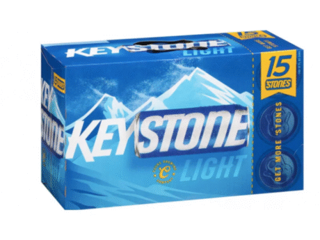 KEYSTONE LIGHT 15 CANS