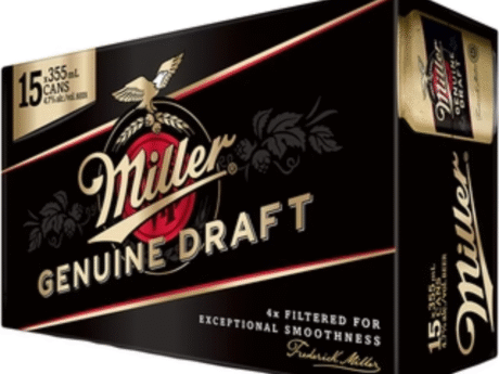 MILLER GENUINE DRAFT 15 CAN