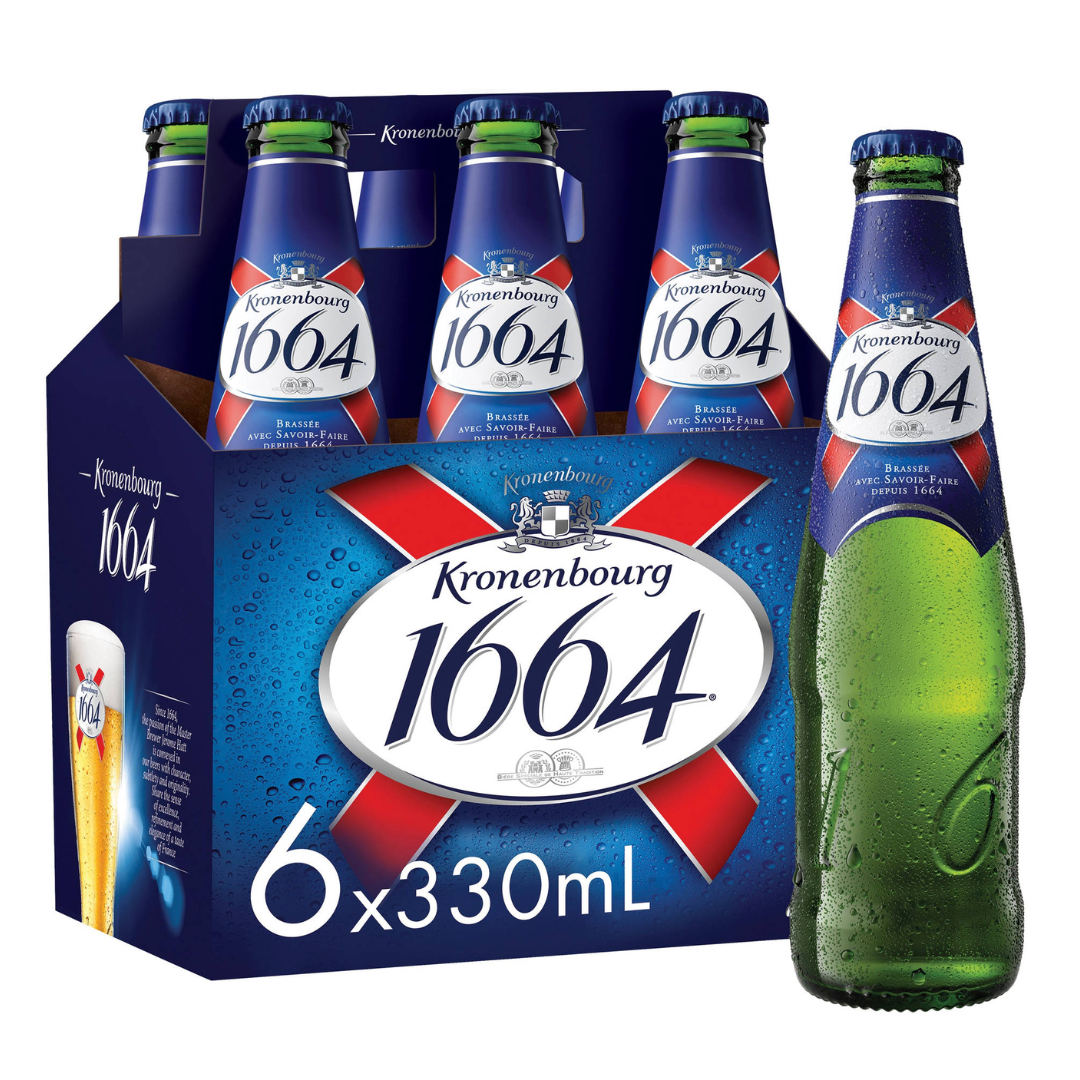 KRONENBOURG 1664 BLANC 6X330ML BOTTLES