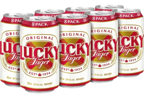 LUCKY LAGER 8 CANS