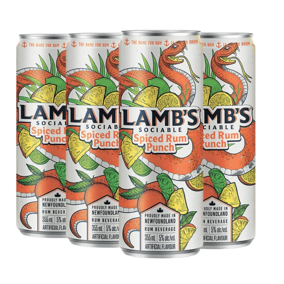 Lamb's Sociable Spiced Rum Punch 4 Cans