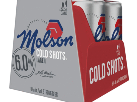 MOLSON COLD SHOTS 8 CANS