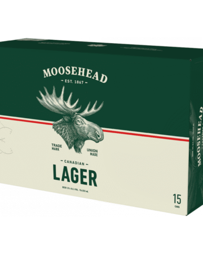 MOOSEHEAD LAGER 15 CANS