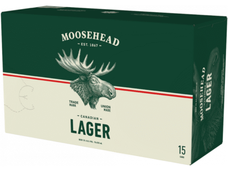 MOOSEHEAD LAGER 15 CANS