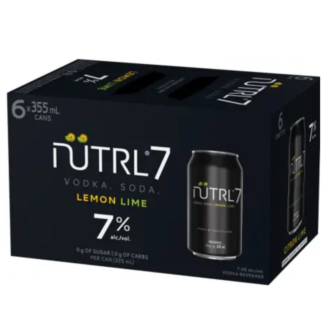 Nutrl 7% Vodka Soda - Lemon Lime 6pk