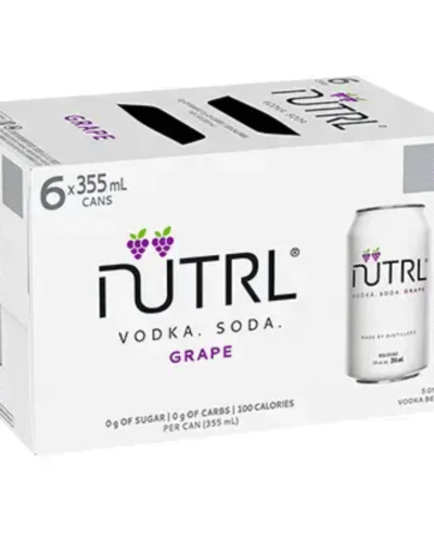 Nutrl Vodka Soda Grape 6 Cans