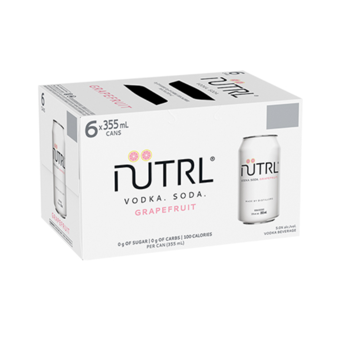 Nutrl Vodka Soda - Grapefruit 6pk