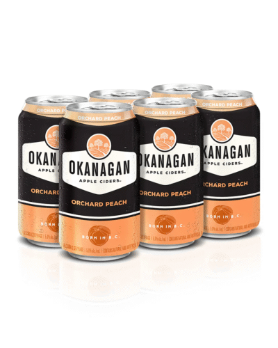 OKANAGAN ORCHARD PEACH CIDER-6 CANS
