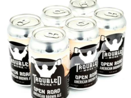TROUBLED MONK OPEN ROAD 355ML 6 CANS