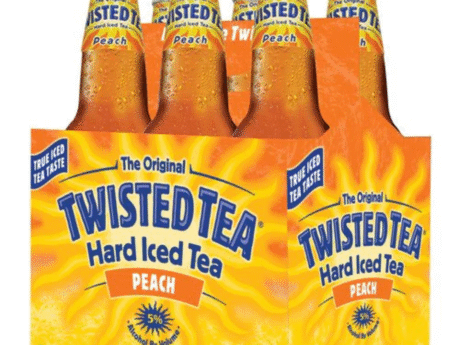 TWISTED TEA PEACH ICED TEA 6 CANS