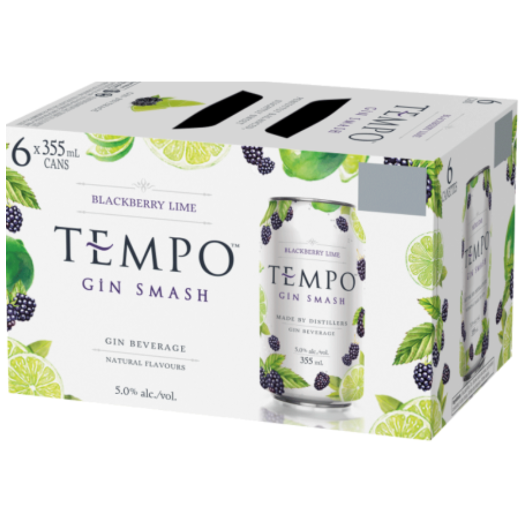 Tempo Gin Smash Blackberry Lime 6x355ml