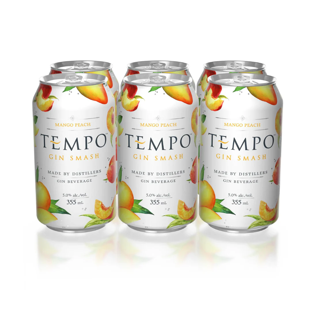 Tempo Gin Smash Mango Peach 6 Cans