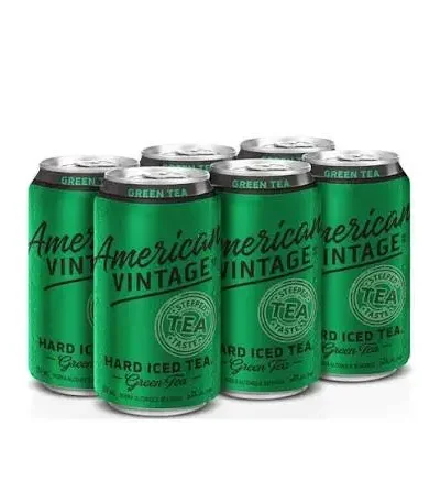 American Vintage Green Tea 6 Can